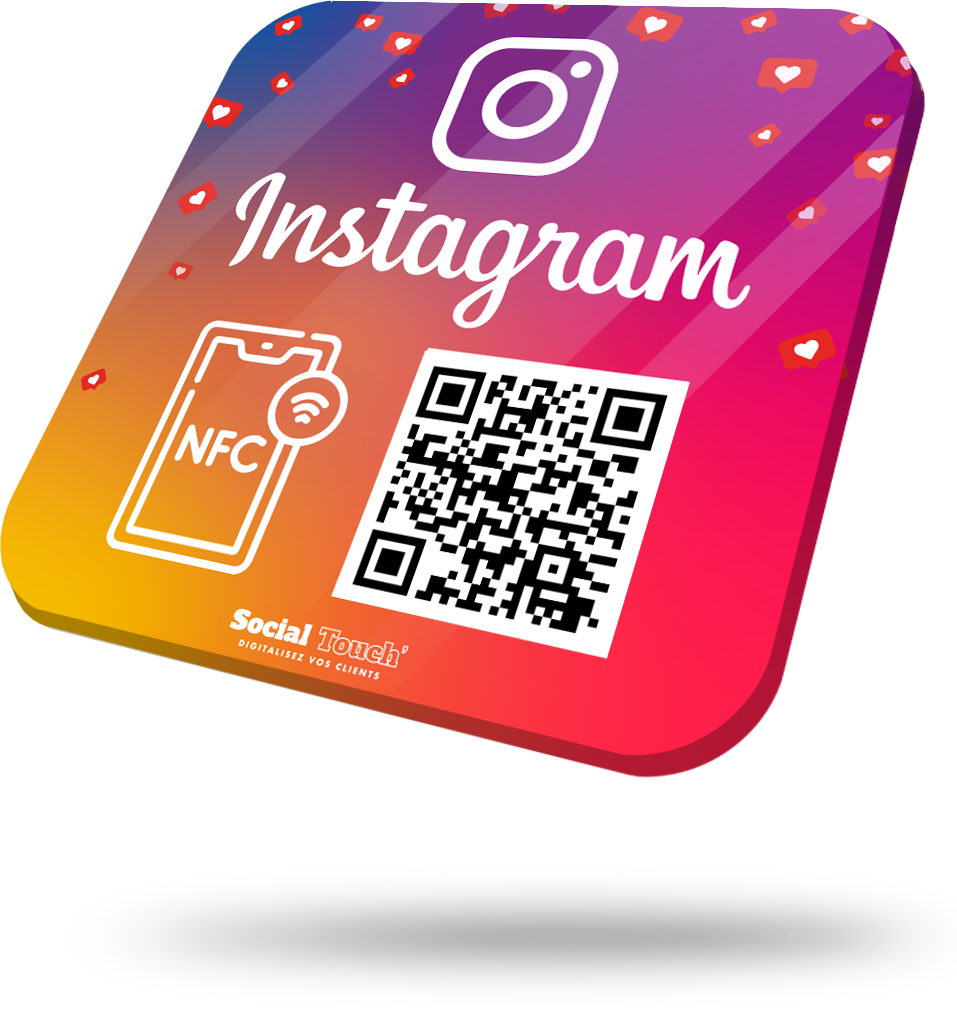 Plaque NFC Instagram Socialtouch